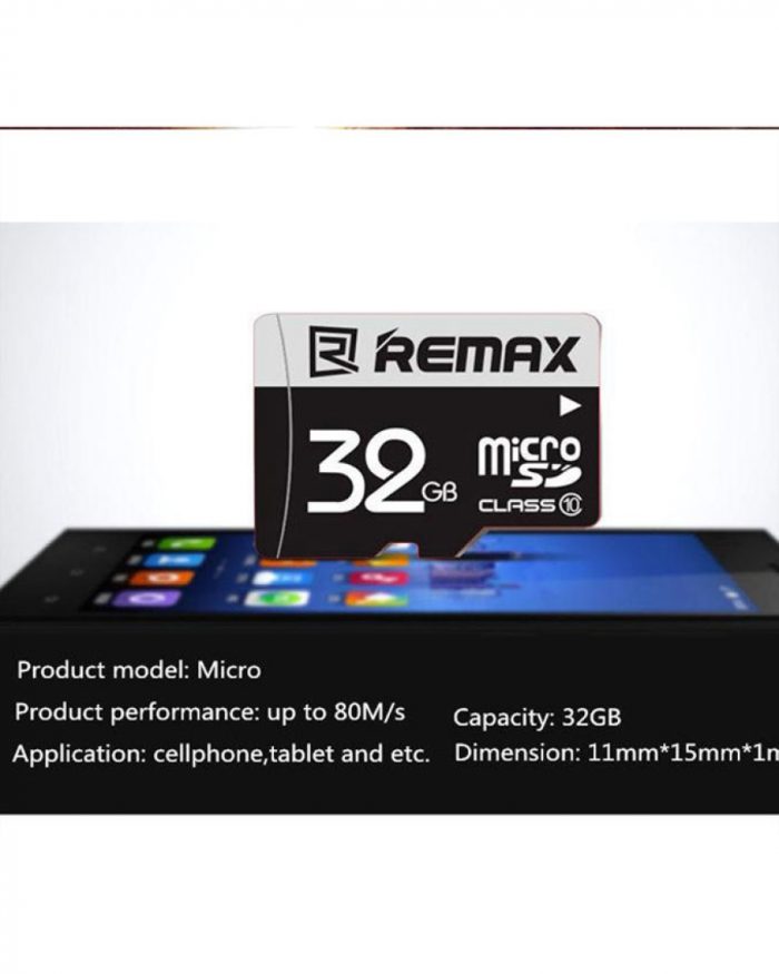 1525786927 1 Remax C-Series Micro SD 32GB Memory Card C10(3.0)