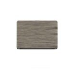 Laptop Back Cover Ash Grey Wooden Texture