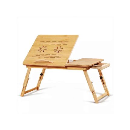 wooden laptop table with cooling fan