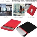 Reversible Laptop Sleeve 12 Inch – 2-in-1 Black & Red Protective Case - Image 3