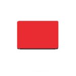 Laptop Back Stickers Red Matte Texture