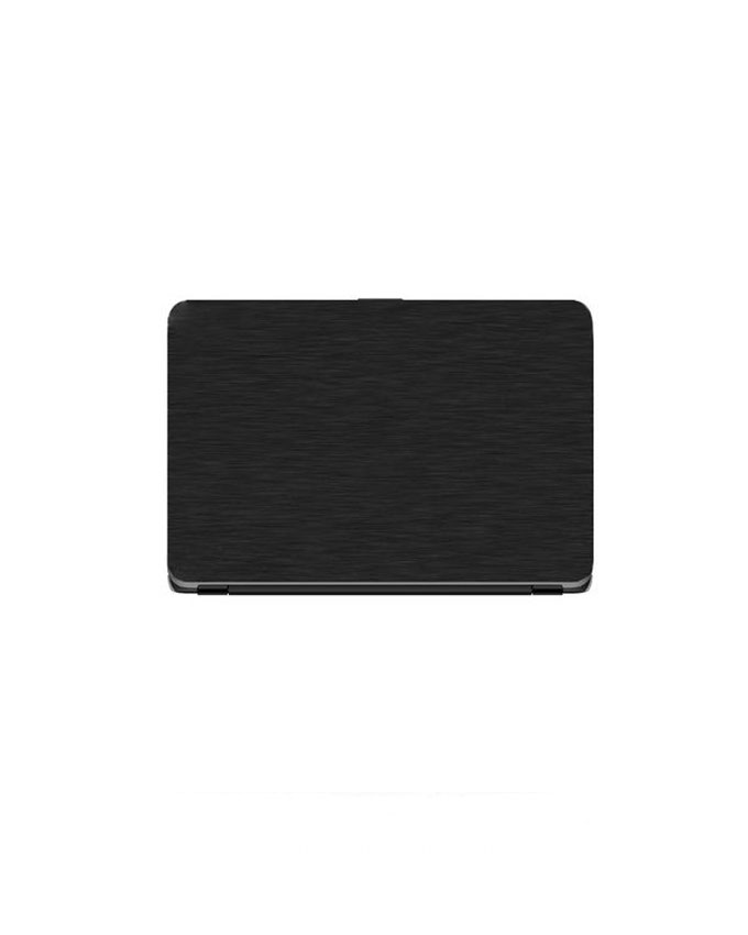 Laptop Back Cover Black Steel Texture 