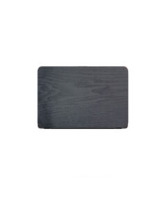 Web posting 1 Laptop Back Cover Black Wooden Texture