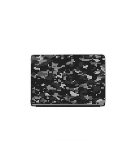 Laptop Back Cover Black Camouflage Texture