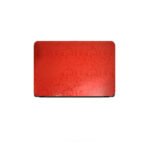 Laptop Back Cover Red Scripture Texture
