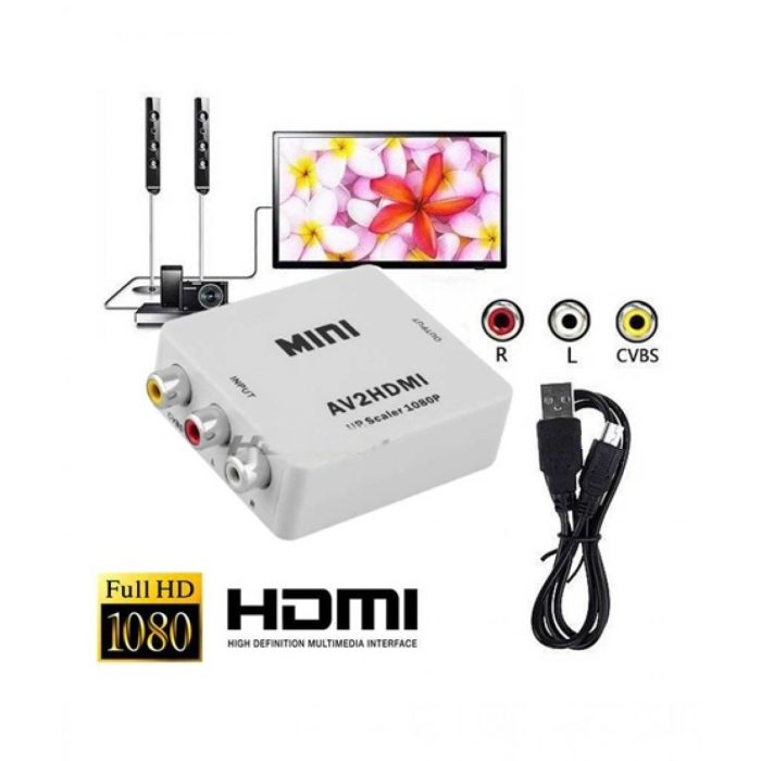 Hdmi To AV Adapter MINI BOX 1080P 1 HDMI To AV Box 1080P