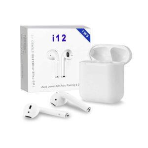 TWIN I12 With CASE Sensors Touch And Window Wireless Earphone V5.0 Bdonix 1 i12 Airpods TWS Bluetooth