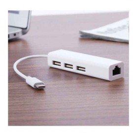 Type C 3.1 To Lan And USB Hub 1 Home