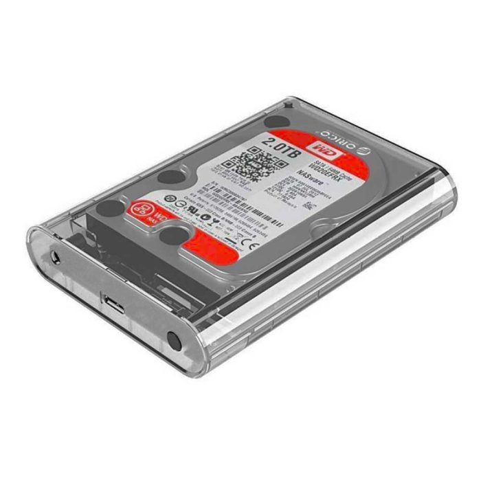 Orico HDD Case crystal 2.5In 3 2 Crystal ORICO 2.5 inch SATA USB3.0 HDD External Hard Drive Enclosure Tool Case