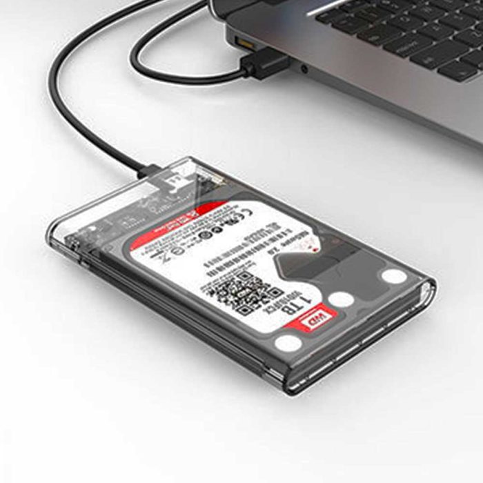 Orico HDD Case crystal 2.5In 3 3 Crystal ORICO 2.5 inch SATA USB3.0 HDD External Hard Drive Enclosure Tool Case