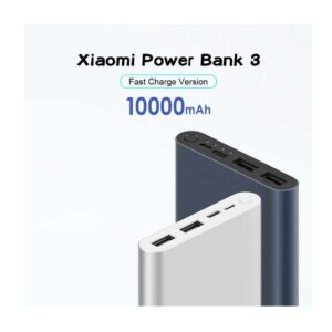 Original Xiaomi 10000mAh Power Bank 3 USB C 18W Two way Quick Charge Dual Input Output Mi QC3.0 FAST CHARGE Powerbank For Mobile Phone Bdonix 1 10000mah Mi 18w Fast Charge Power Bank 3