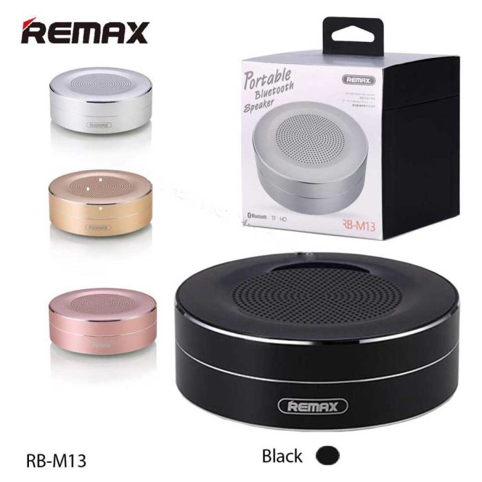 Remax RB M3 Bluetooth Portable Speaker bDonix Black 6 Remax Bluetooth Portable Speaker RB-M13 - Black