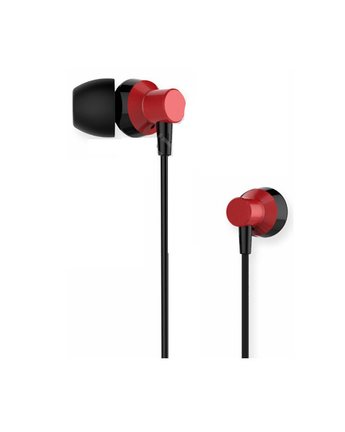 Remax Earphone RM 512 red 3 Remax 512 Earphone - Red