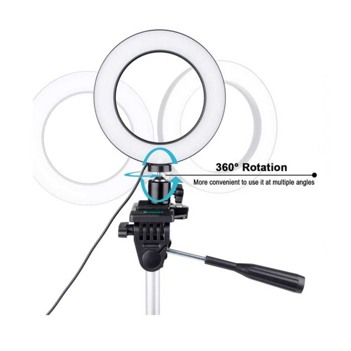 bDonix Ring Light 20cm with mobile phone holder 4 Ring Light 20cm for Professional Live Streaming