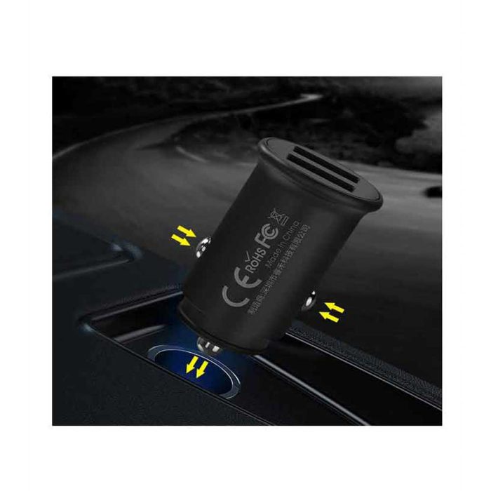 bDonix remax roki car charger 2 4 Remax Car Charger 2.4A With 2 USB Ports Roki Series RCC219