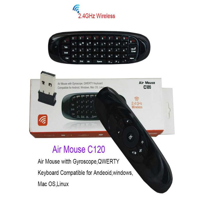Air Mouse C120 For Android And Smart TV 4 1 Air Mouse C120 Voice 2.4G Mini Keyboard for Android Smart TV Box