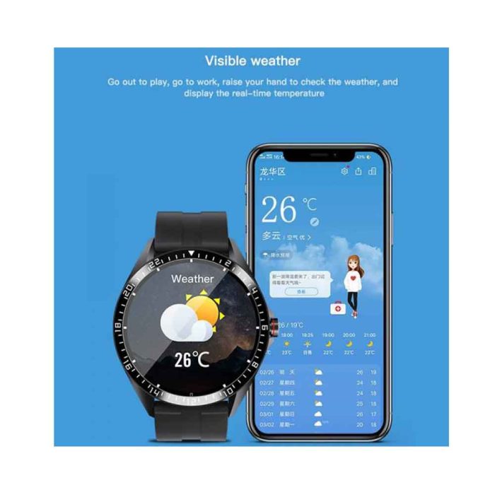 GW16 Smartwatch Heart Rate Monitor Blood Pressure Sleep Monitoring Incoming Call Weather Display Android IOS Bdonix 3 GW16 Smart watch