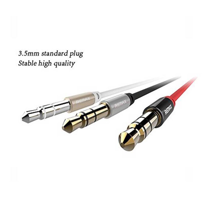 bDonix Remax 3.5mm Aux Cable L100 6 Remax RL-L100 3.5mm AUX Audio Cable male to male 1 Meter AUX Cable