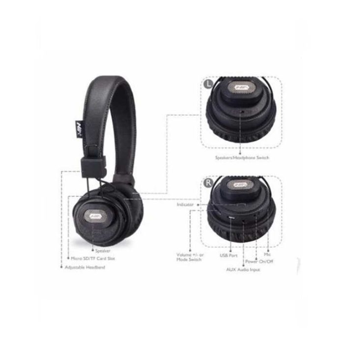Capture1 NIA X5SP Headset Wireless Bluetooth Headphone Speaker