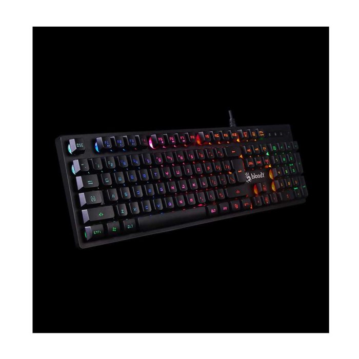 bDonix A4Tech Bloody B160N Gaming Keyboard 2 Bloody B160N 5-Zone Neon Lighting Illuminate Gaming Keyboard