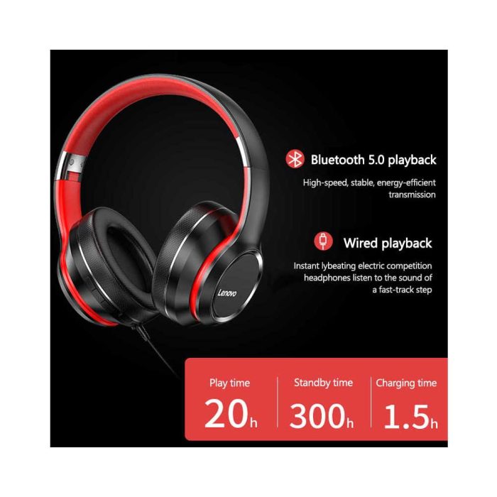 bDonix Lenovo HD200 Bluetooth Over Ear Headphone 5 Lenovo HD200 Bluetooth Headphone