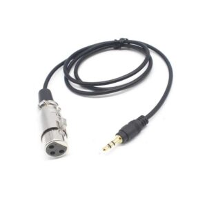 61BPKw6MWrL. AC SL1200 Female Microphone Adapter - XLR Female To 3.5mm Male 2m