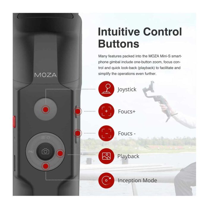 bDonix Moza Mini S Esential Smartphone Gimbal 5 Moza Mini s Gimbal Stabilizer for Smartphone