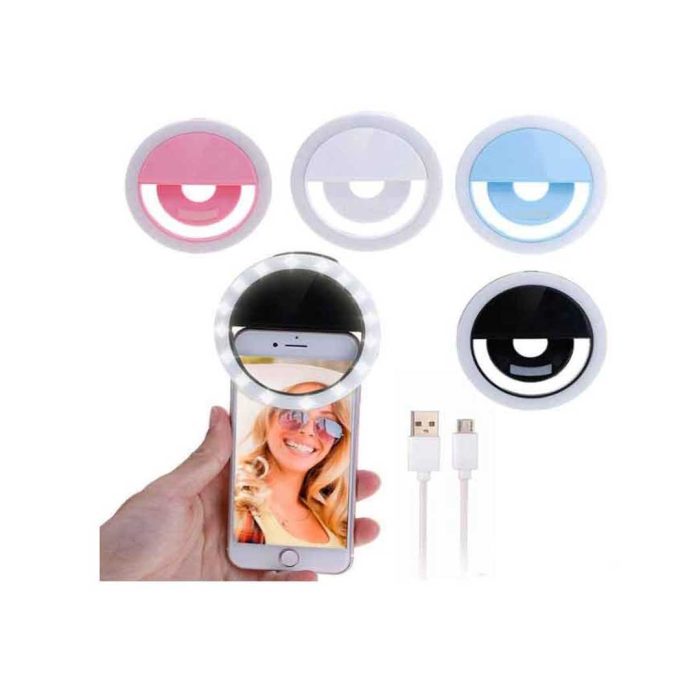 bDonix Selfie Ring Light 3 Rechargeable Mini Ring Light For Phone