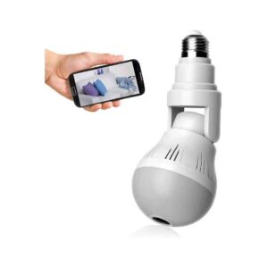Wifi Panorama Camera Light Bulb 1 WiFi Flexible Light Bulb Camera 1080P HD Wireless 360 Degree Panoramic Infrared Night Vision