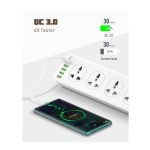 ldnio power strip with 6 usb ports and 10 power outlests