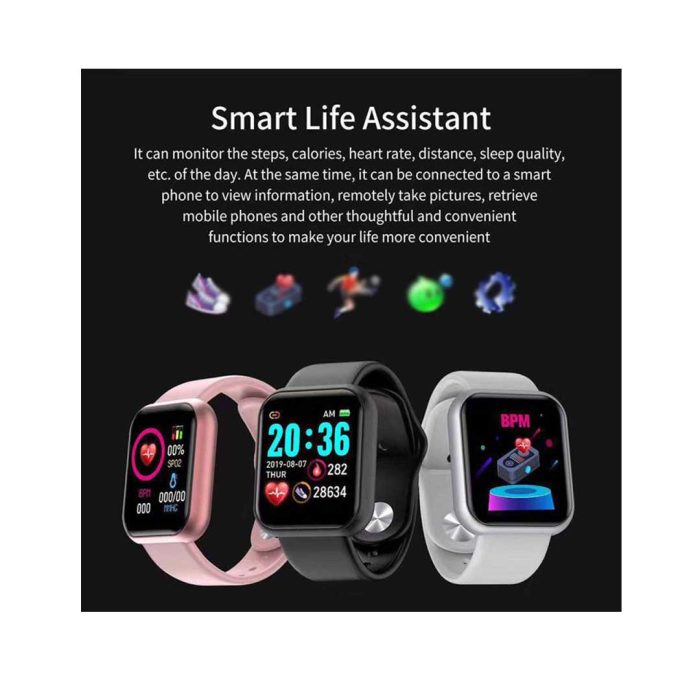 D20 Smart Watch bDonix 4 D20 Fitness Bracelet Blood Pressure Bluetooth Heart Rate Monitor