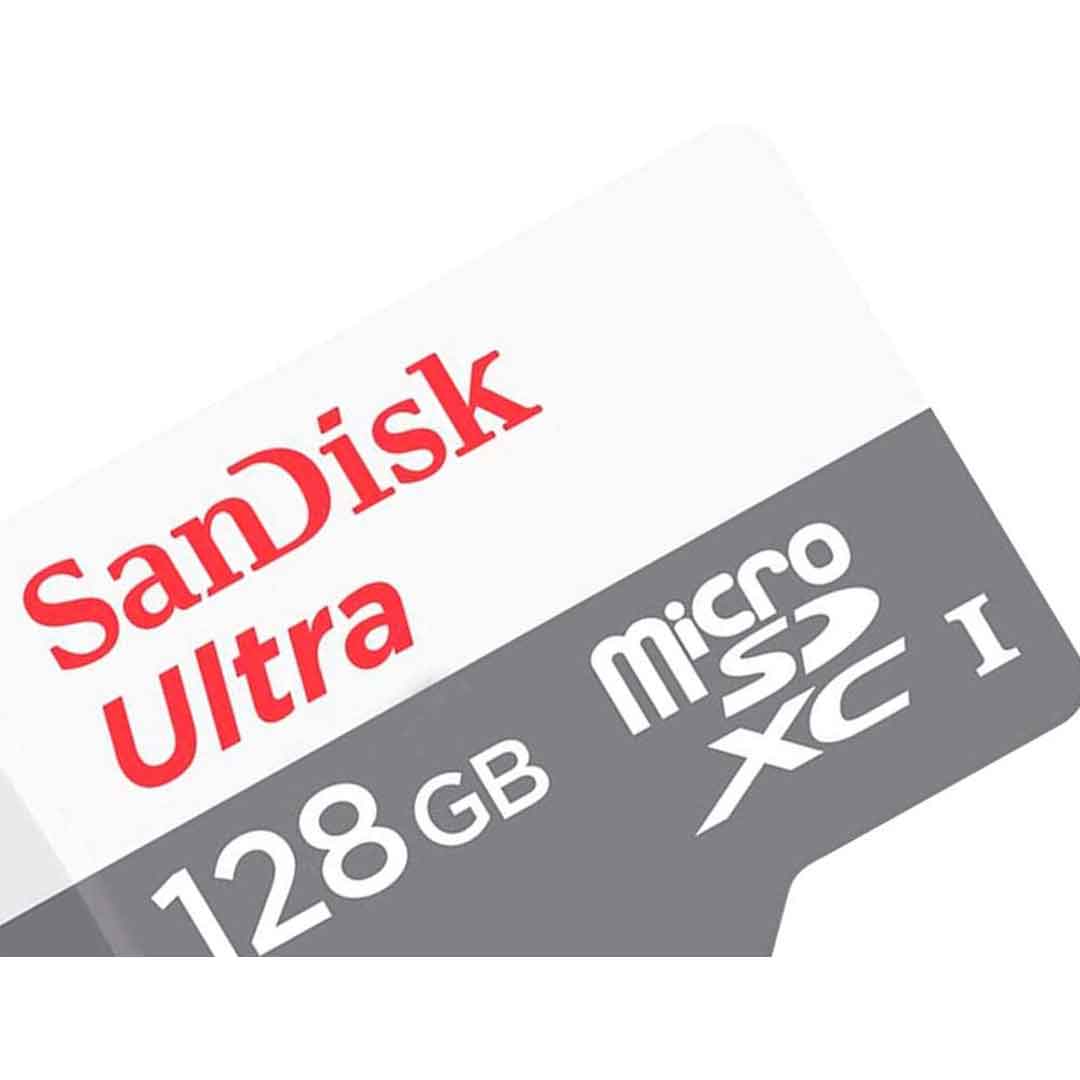  SanDisk 128GB Ultra MicroSDXC UHS-I Memory Card with