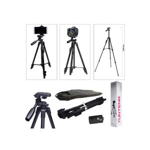 Yunteng VCT 5208 Tripod Stand for Mobile Camera with Bluetooth Remote Control Suttter 3 YUNTENG VCT-5208 Tripod for Mobile and Camera With Bluetooth Remote Control Shutter For Mobile Phones, DSLR, and Sports Cameras