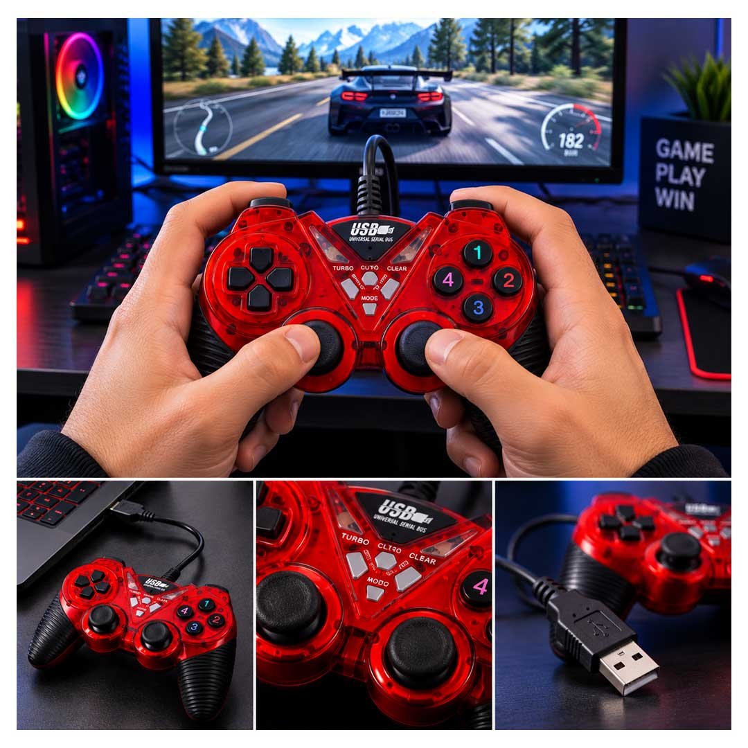 USB 908 Game Controller Dual Shock