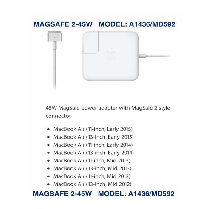 macbook air model a1466 charger