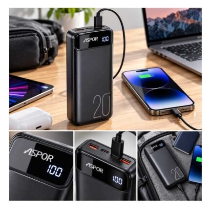Aspor A396 20000mAh PD Fast Power Bank