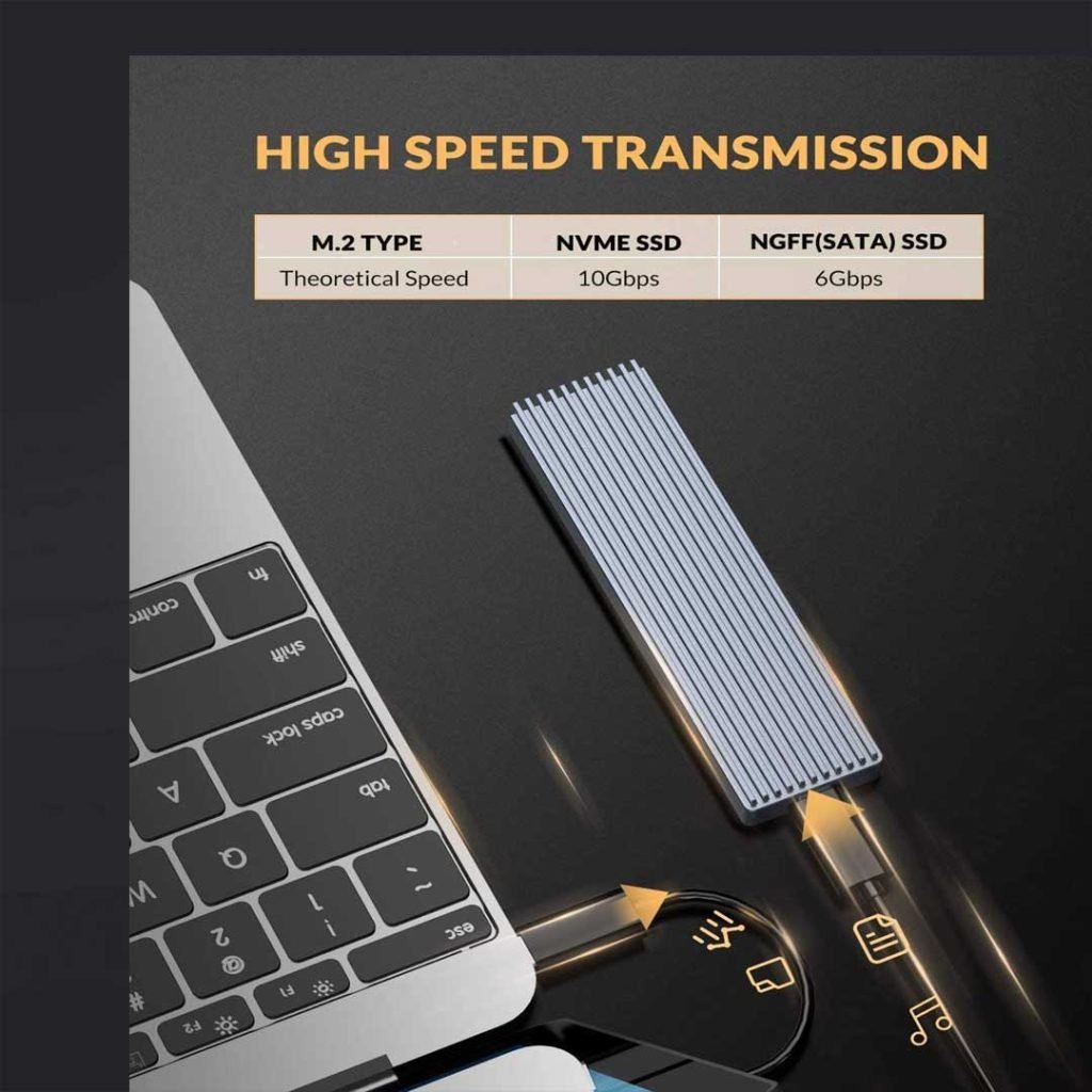 Crystal ORICO External Hard Drive Enclosure | Best USB 3.0 HDD Case