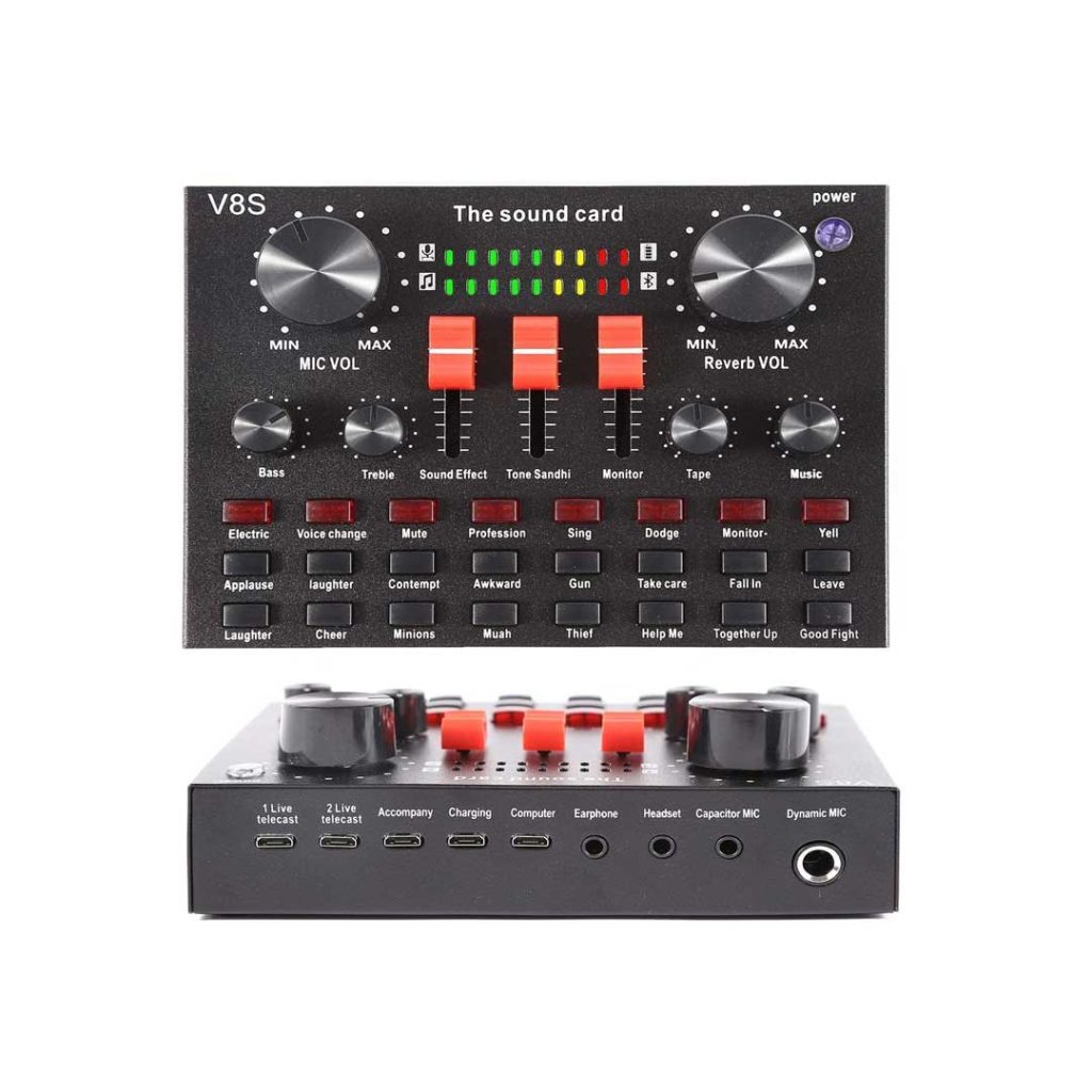 v8s live stream audio interface