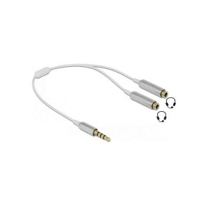 Single 3.5mm male to 2 female 3.5mm audio splitter share jack 1 Single 3.5mm Male to Dual 3.5mm Female Audio Share Jack Adapter Headphone Splitter For Two Headphones