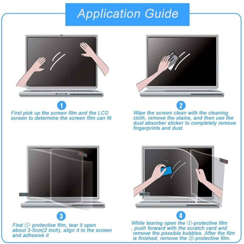 How to apply a screen protecor on macbook air M2 15 inch?