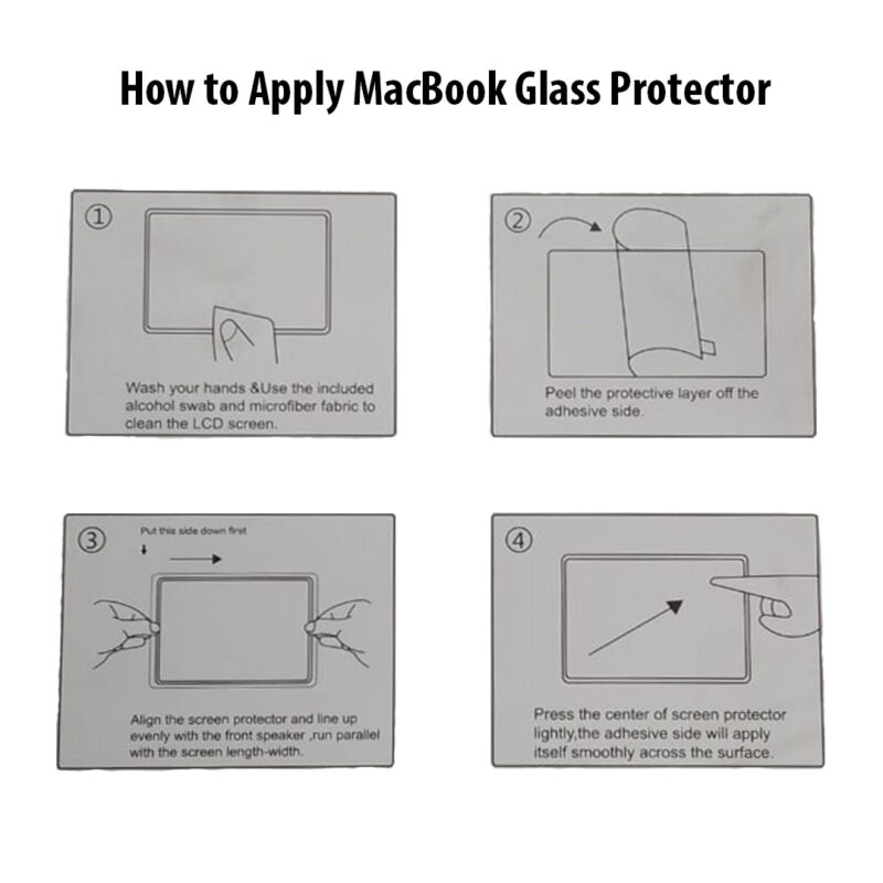 How to Apply Glass screen Protector on my macbook pro 14 inch