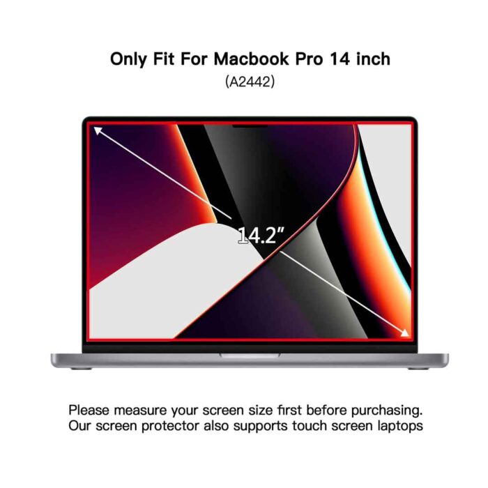Macbook Pro 14.2 Inch M3 Chip Screen Guard Protector 2023 Release 3 Anti Glare Screen Protector For MacBook Pro 14.2 Inch A2992 and A2918 M3 Chip 2023 Release