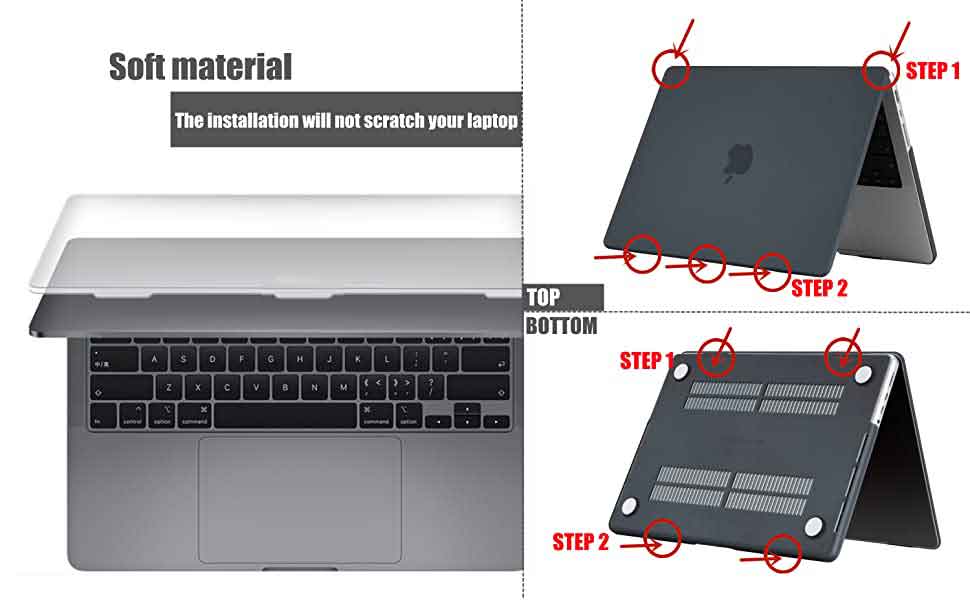How to apply Hard shell case on my macbook pro 14 inch m2 2023 release