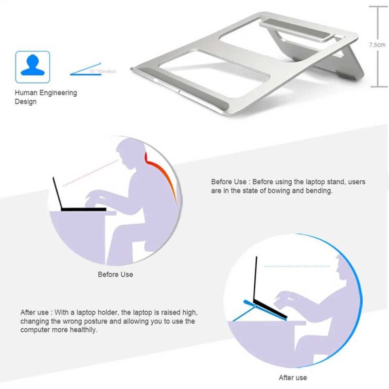 Aluminum Alloy Laptop And Tablet Stand 7 Aluminum Alloy Tablet Holder And Folding Laptop Stand Base