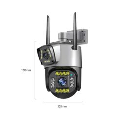 Wifi Outdoor IR CCTV Dual Lens Camera