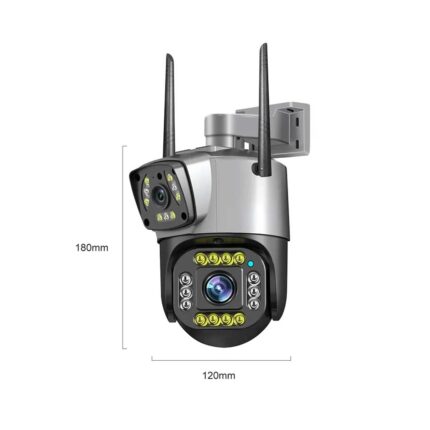 Wifi Outdoor IR CCTV Dual Lens Camera