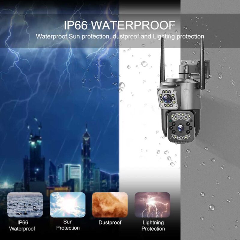 water and rain proof outdoor security camera