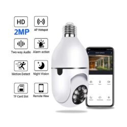 Wifi 360 Degree Bulb Security Camera 1080p