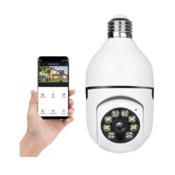 Speed X Bulb Camera 1080p Wifi 360 Degree Panoramic Night Vision Tow Way Audio Motion Detection 2 Home