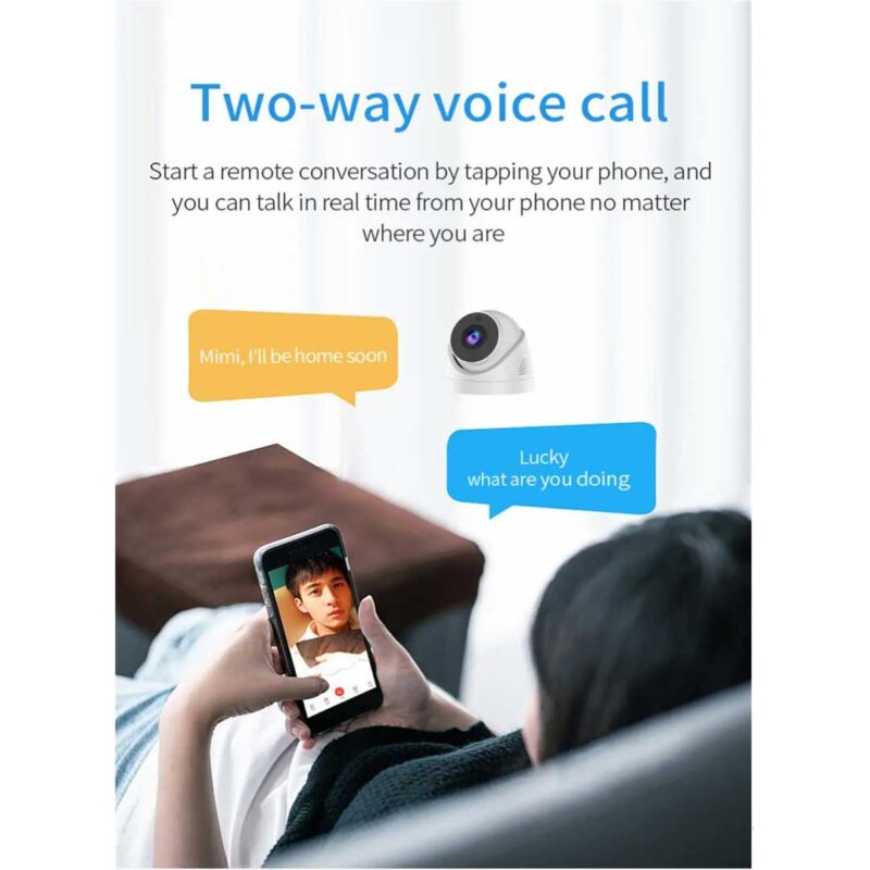 Two way voice call security camera
